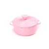 1:12 Mini Pot Boiler Pan With Lid Doll House Accessories Dollhouse Miniature Kitchen Utensils Cooking Ware Play Kitchen Toys 3