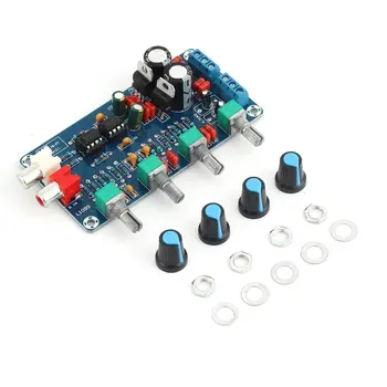 

NE5532 Preamp Pre Amplifier Audio Adjustment Plate Double AC12V HIFI Amplifier Preamplifier Volume Tone Control Board