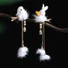 2 Pcs Cut Rabbits Carrot Hairgrips For Baby Girls Women With Tassel Hairball Pearls Hair Clips Lovely Fashion Hair Accessories ► Photo 1/6