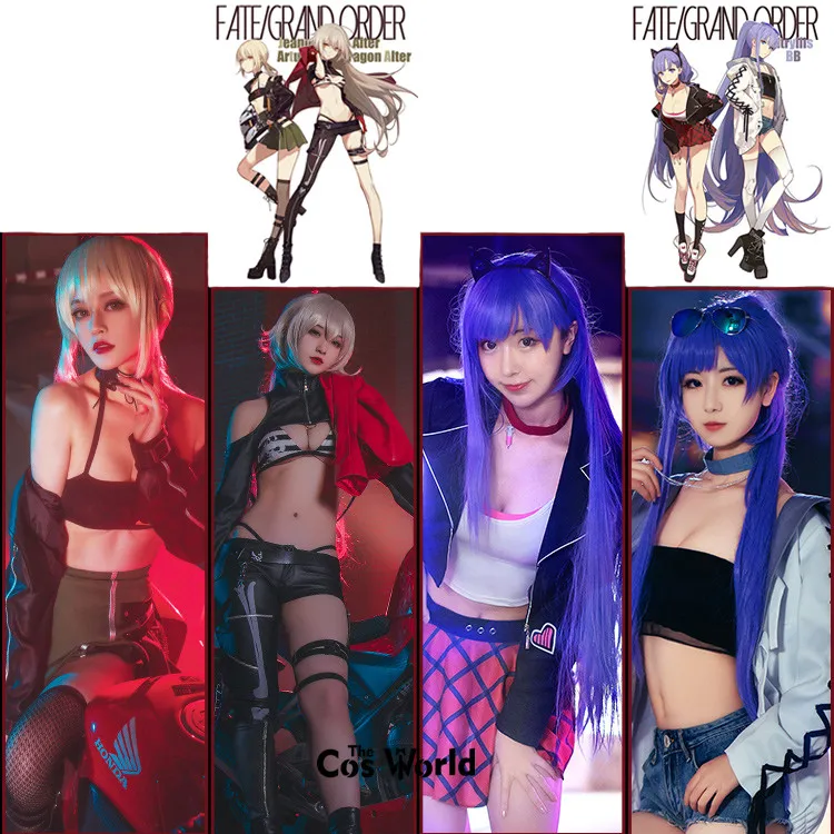 FGO Fate Grand Order Moon girl Black Joan of Arc BB Saber Meltryllis Униформа брюки наряд аниме костюмы для