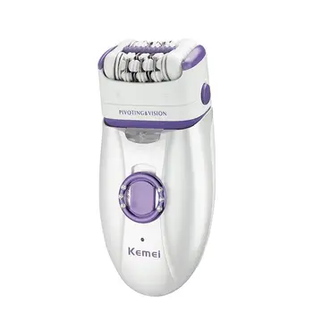 

Kemei Women Epilator Rechargeable Electric Callous Remover Device 220-240V Full Body Trimmer Depilation Tools Skin Care KM-2666