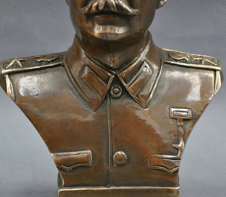 6 ''российский лидер Иосиф Сталин Бюст Бронзовая статуя R0712 B0403