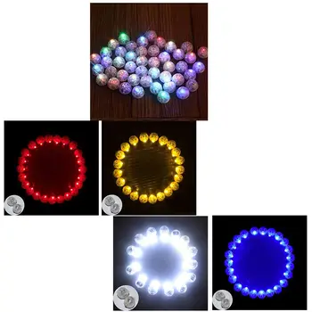 

100pcs/lot 100 X Round Led Flash Ball Lamp Balloon Light long standby time for Paper Lantern Balloon Light Party Wedding Decorat