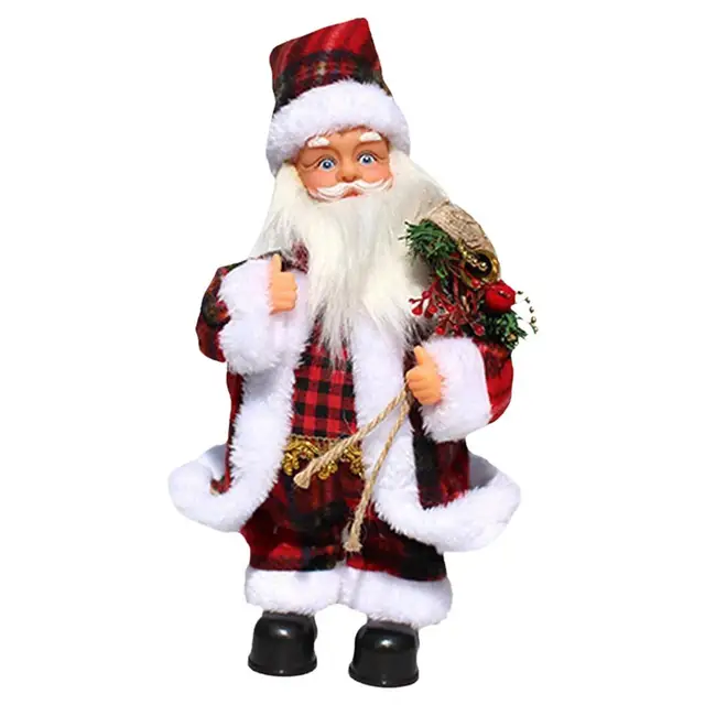 Electric Santa Claus Toy Singing Santa Musical Doll Toy For Kids Music Santa Claus Doll Christmas Decorations Xmas Gift For Kid 2