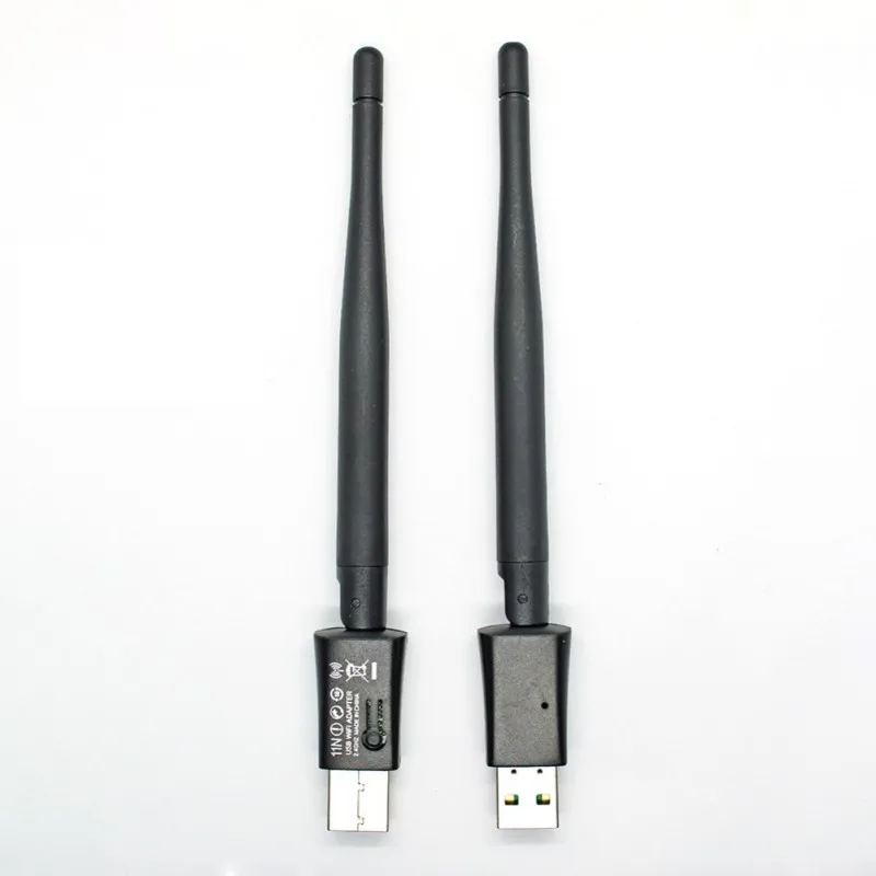 Горячая 150 Мбит/с MT7601 чип беспроводная сетевая карта мини USB 2,0 WiFi адаптер Антенна ПК LAN Wifi приемник ключ 802,11 b/g/n