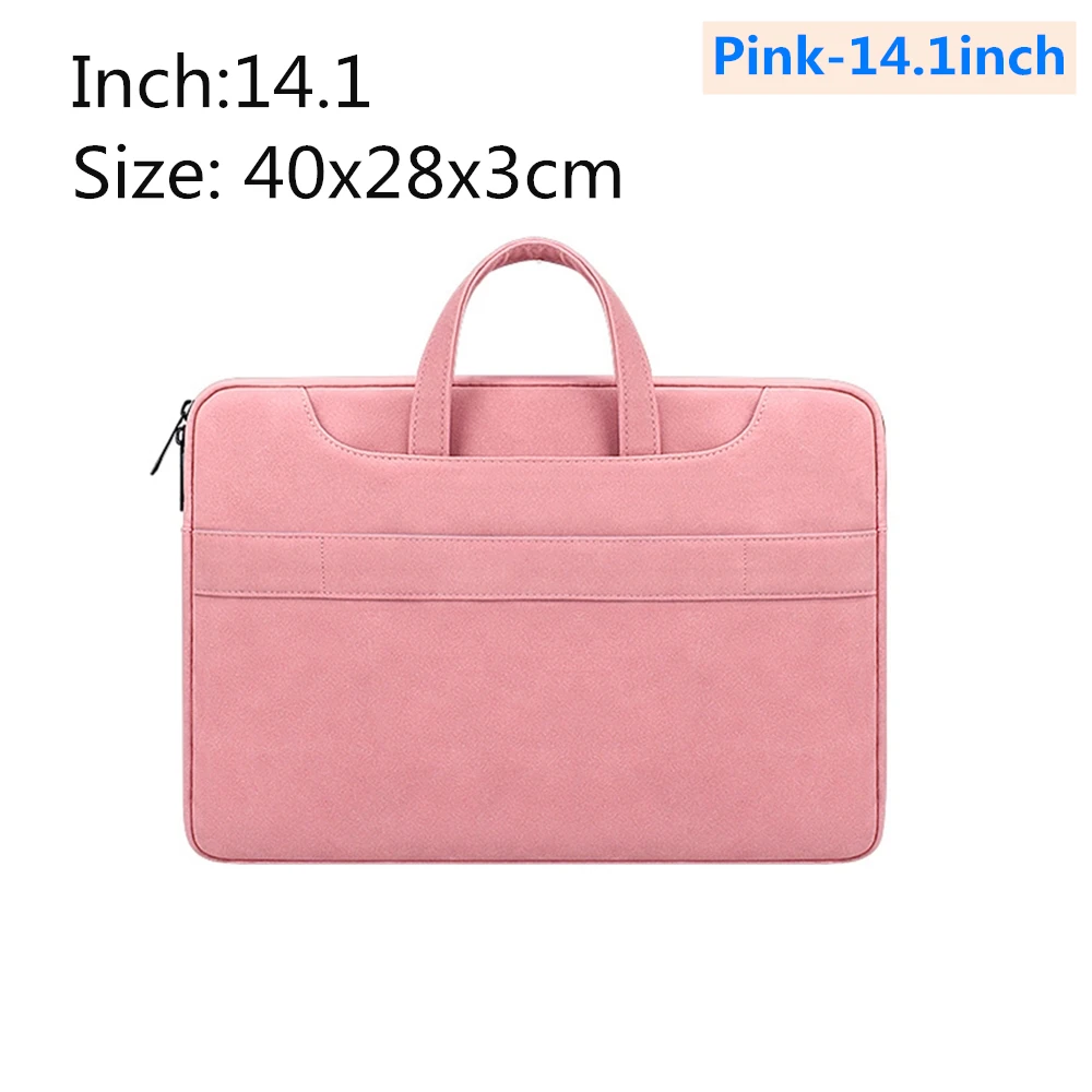 Pink-14.1inch Сумка для ноутбука, чехол 13,3, 14,1, 15,4, 15,6 дюймов, сумка-вкладыш для Macbook Air Pro, Apple, Millet 15,6, сумка для ноутбука унисекс - Цвет: Pink-14.1inch
