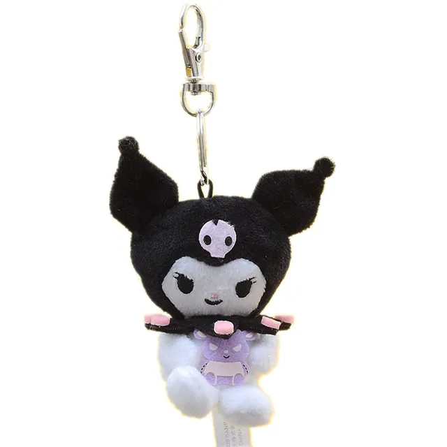 Japanese kawaii Sanrio Cinnamon Dog Kuromi Plush Toy Bag Pendant Keychain Birthday Gift Cute Anime Cartoon 2