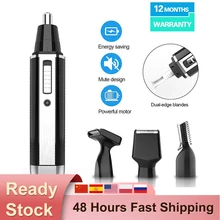 

Electric Razor Cordless Beard Trimmer For Men Nose Hair Trimmer 4 In 1 Trimmer Grooming Kit Waterproof USB Rechargeable Dry Wet