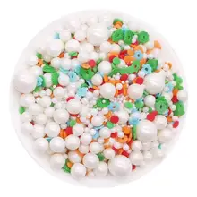 Edible Sugar Beads Mixes Pearl Sugar Ball For Christmas