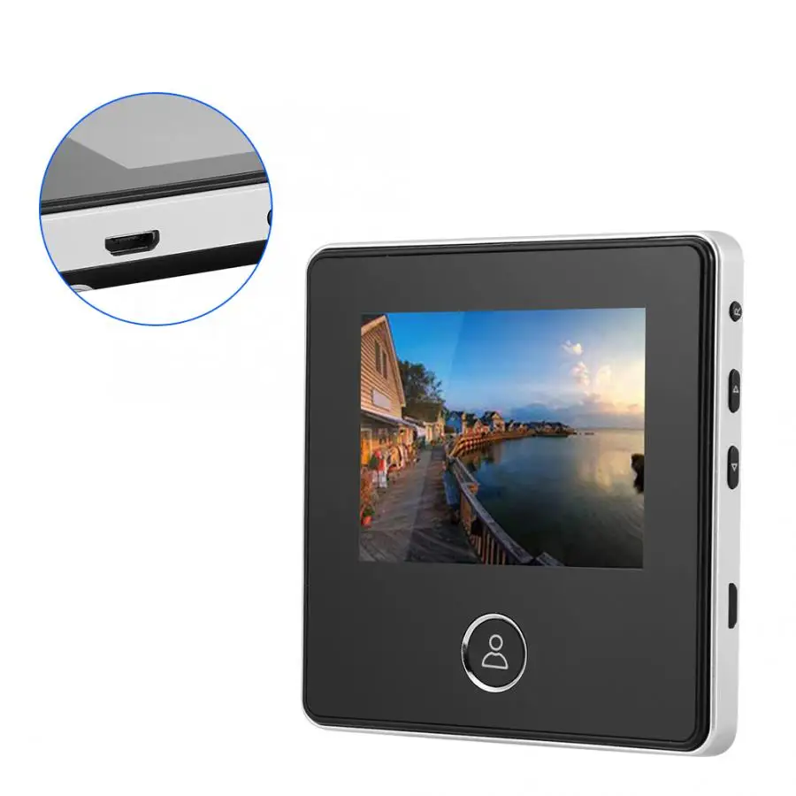 3in HD ЖК-экран 120 градусов широкоугольный дверной звонок 3MP датчик изображения инфракрасного ночного видения дверной Звонок