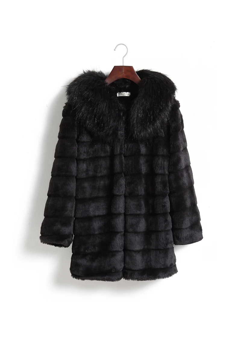 Пушистая зимняя женская куртка из искусственного меха manteau femme hiver меховое пальто пушистое пальто Плюс Размер Теплый искуственный мех верхняя одежда Z131