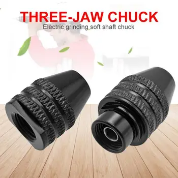 

0.3-3.4mm Clamping Range 3 Claw Keyless Drill Chuck Adapter Excellent Aluminium Alloy Tool Accessories One Kind18x14x14mm