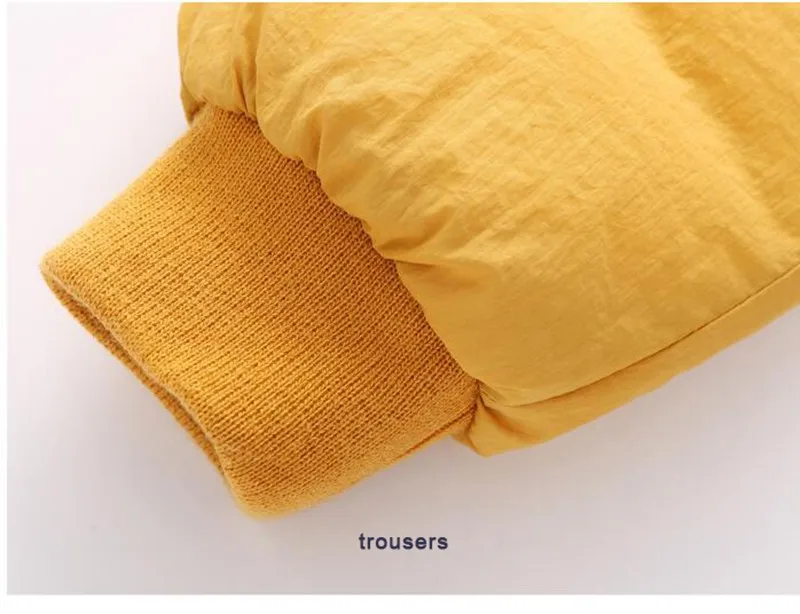 COOTELILI Girl Boy Winter Pants Cotton Padded Thick Warm Trousers Fashion Letter Ski Pants Pocket Children Pants Baby Kid Pants (8)