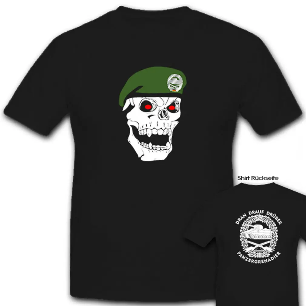

Panzer Grenadier PzGren tuned plan it Bundeswehr Skull Men T Shirt SHORT Casual COTTON O-Neck men clothing