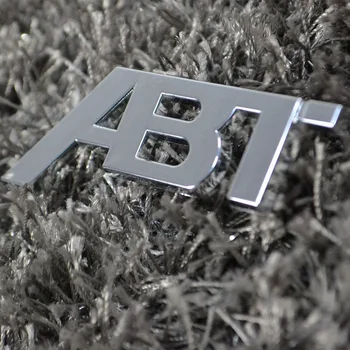 

New 3D ABT logo refit car badge auto front grill emblem stickers car sticker decal