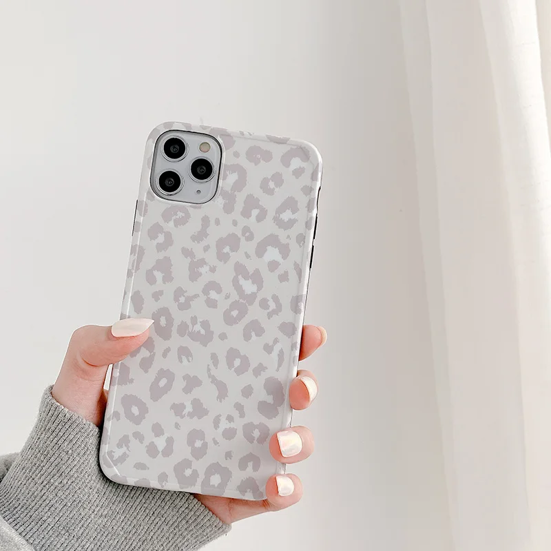 Чехол-накладка для iPhone 11 Pro Max 12 13Pro X XR XS 7 8 Plus с леопардовым принтом | Мобильные