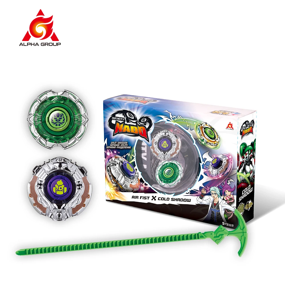 

Gyro Infinity Nado 3 Stunt Set Toy Combination Transforming Split Arena Launcher Spinning Top Battle Set Kids Toys Beyblade Toy