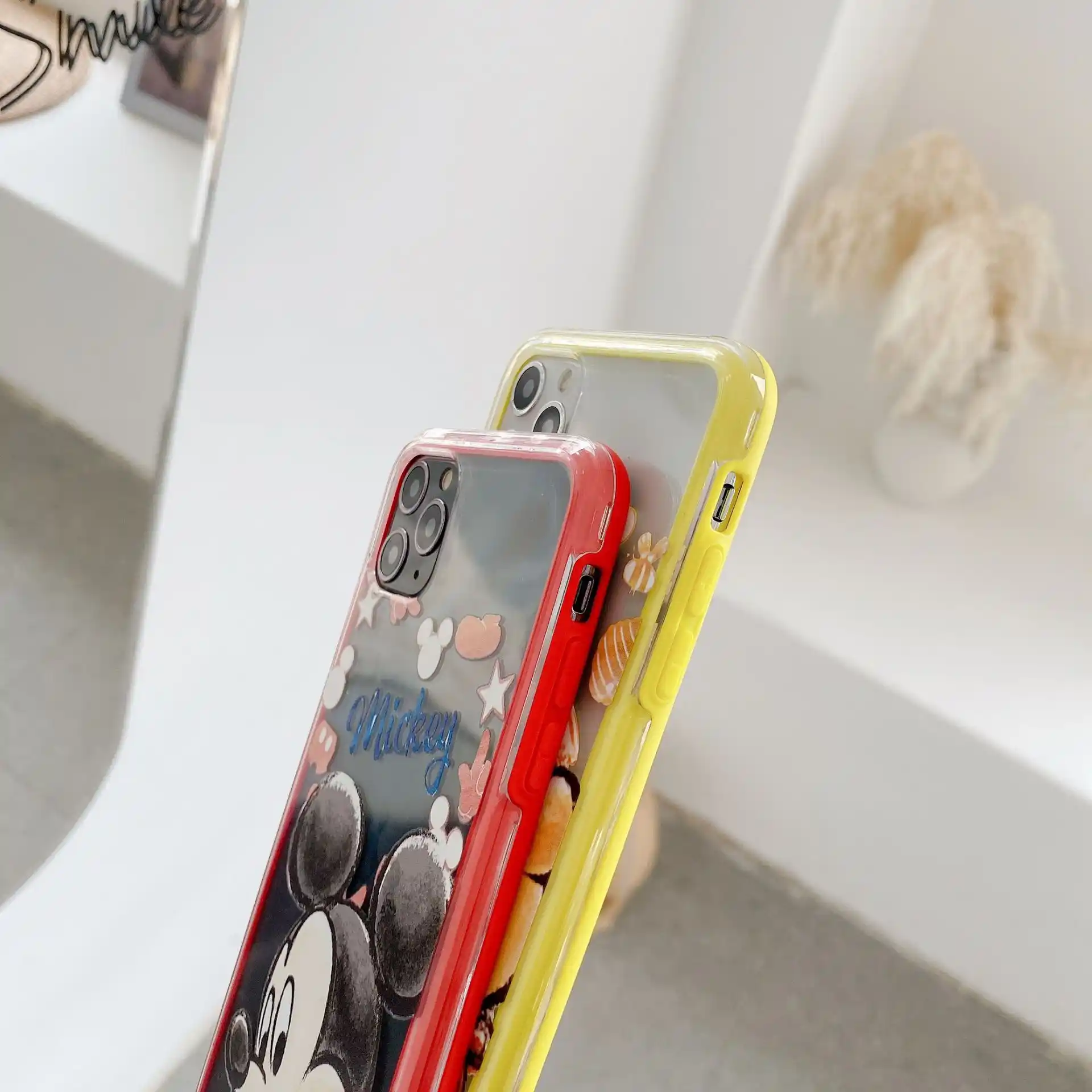 ディズニーミッキーバックappleのiphone 5 7 8プラスx Xs最大xr 11プロマックスかわいい漫画のtpu電話ケースギフト 電話用緩衝材 Aliexpress