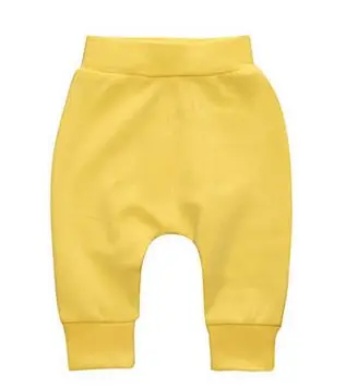 yellow1 Модные Штаны для маленьких мальчиков и девочек Высокая талия Повседневный стиль длинные штаны для маленьких девочек, повседневные брюки Одежда для мальчиков и девочек штаны-шаровары - Цвет: yellow1
