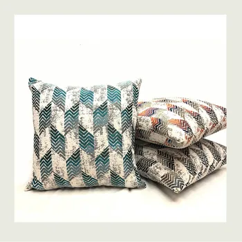 

DUNXDECO Cushion Cover Decorative Pillow Case Modern Simple Nordic Geometric Jacquard Chenille Sofa Chair Coussin Artistic Decor