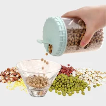 300/500/700/1100/1800 мл Platstic прозрачный банка для хранения еды круглый запаянный бак Крупы контейнеры Caddy TN88