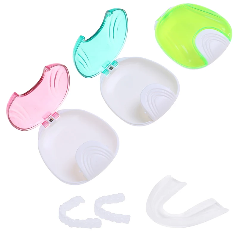 

1Pcs P Material Dental False Teeth Cleaning Box Denture Bath Container Retainer Holder Case