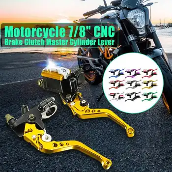 

7/8inch 22mm CNC Universal Motorcycle Front Brake Clutch Master Cylinder Lever Reservoir Aluminum Alloy Motorcycle Handbrake