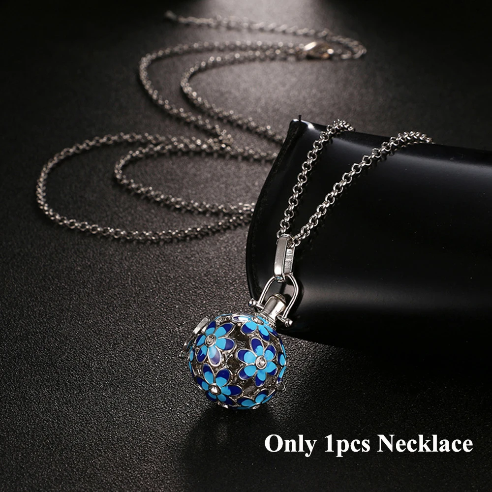 Only Necklace-11 Новое дерево жизни ароматерапия ювелирные изделия Музыка Ангел шар звонящий ожерелье с медальоном беременность ожерелье эфирное масло колье аромараспылитель - Окраска металла: Only Necklace-11