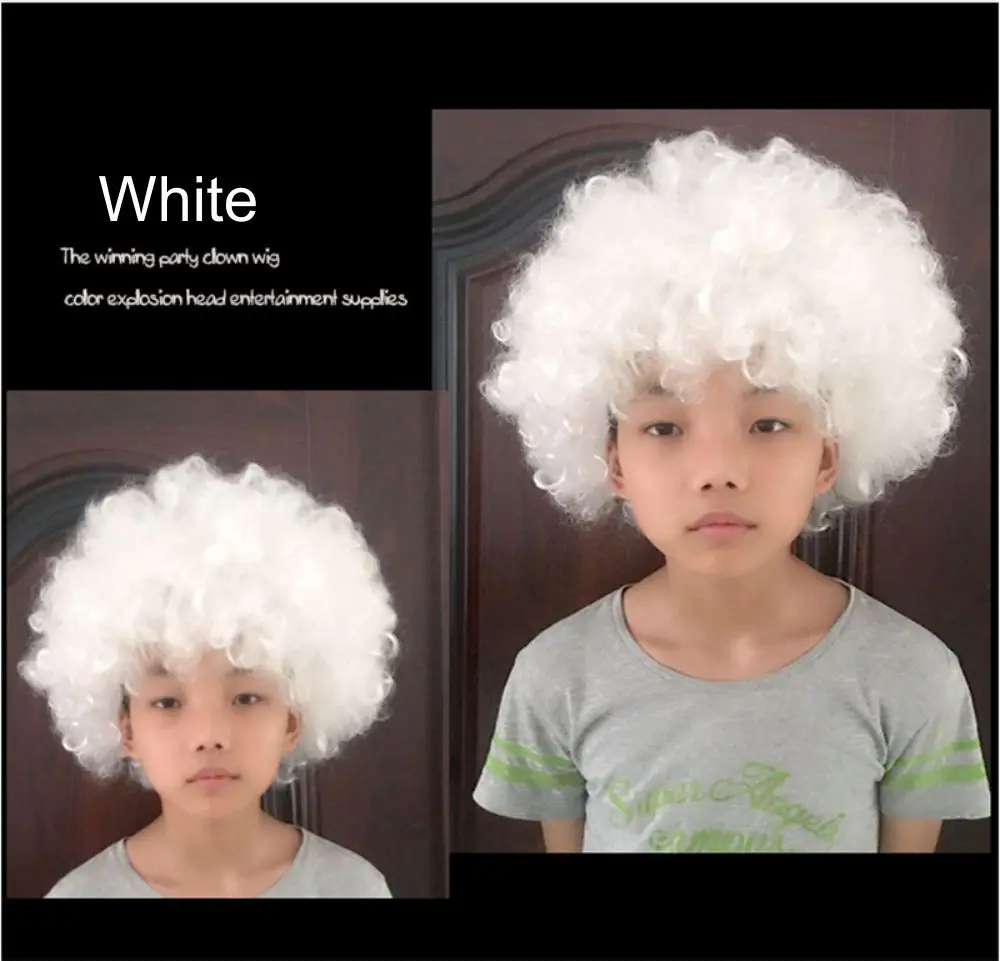 Clown funny wig colorful big-haired child headwear