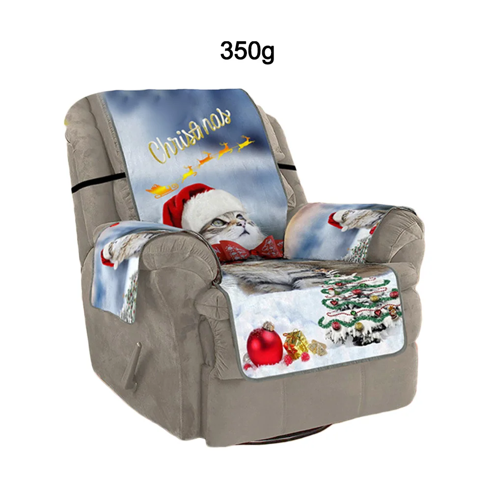 A1 Christmas Cartoon 3D Sofa Cover Set Sofa Couch Cover Sofa Protector Home Decor Accessories - Цвет: A1