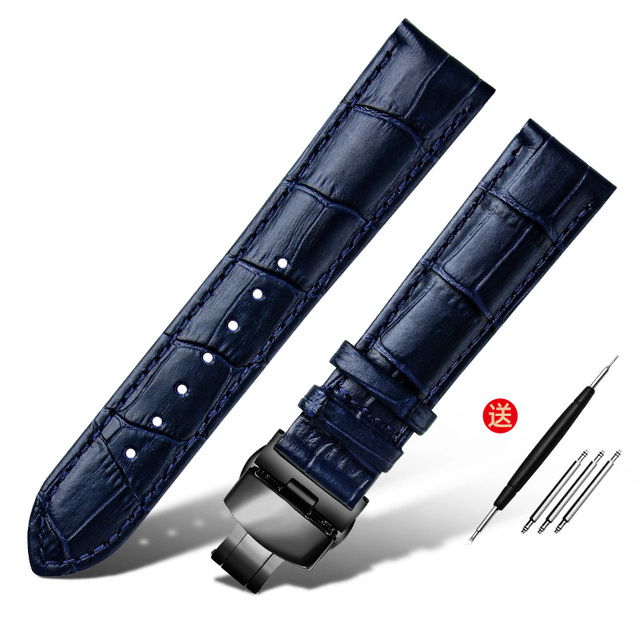 Layer Leather watch strap for Seiko tissot watchband 14 16 19 18mm 20mm 21m 22mm 23mm watch band Wrist Belt Bracelet + Tool