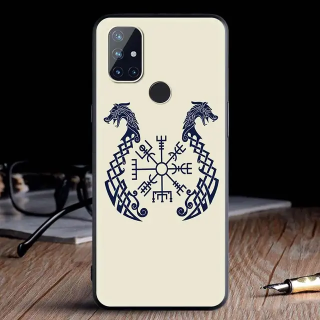 For OnePlus 8 Nord 7Pro Case For One Plus Z N10 5G 8T 7 Pro n100 7T 6T Full Protection Soft Phone Cover Viking Vegvisir Logo Sac B11