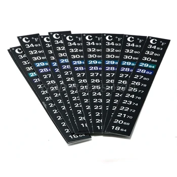 

10pcs Digital Aquarium Tank Fish Thermometer Temperature Sticker Dual Scale Drop Shipping