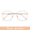 Plain glasses golden