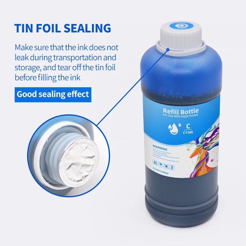 500ML Dye Ink HP 100 500 510 800 5500 T610 T770 T790 T1100 T1120 T1200 T2300 Z2100 Z3100 Z3200 Z5200 Printer