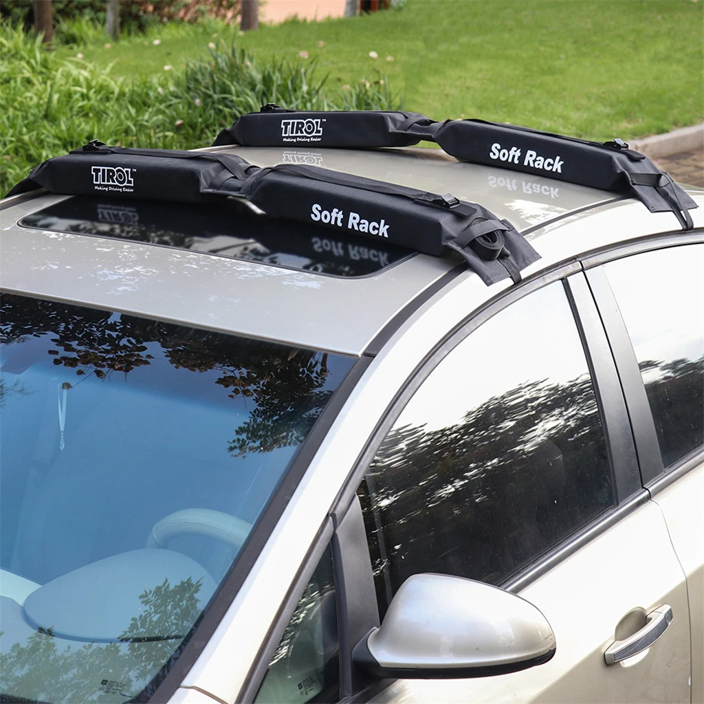 2pcs Wide Bar Racks Car Roof Rack Pads for Surfboard Kayak Snowboard 2pcs Wide Bar Racks Car Roof Rack Pads for Surfboard Kayak Snowboard