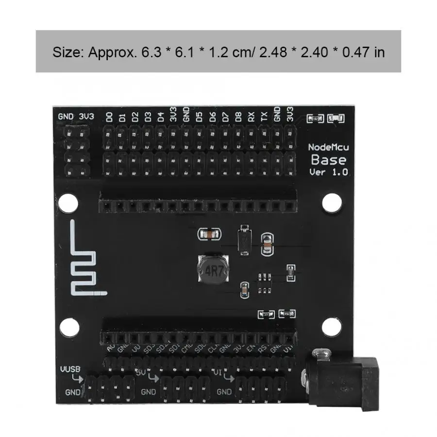 Raspberry pi чехол NodeMcu Lua черный металл ESP8266 wifi макетная пластина база расширитель