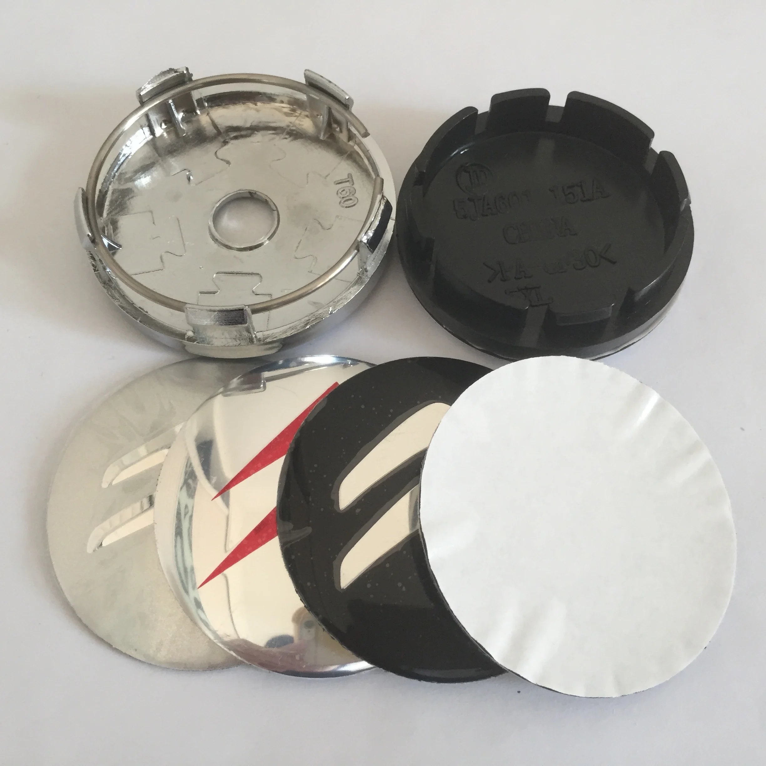 4pcs 56mm 60mm Car emblem Wheel Center hub Caps Badge covers wheel sticker car Styling accessories | Автомобили и мотоциклы