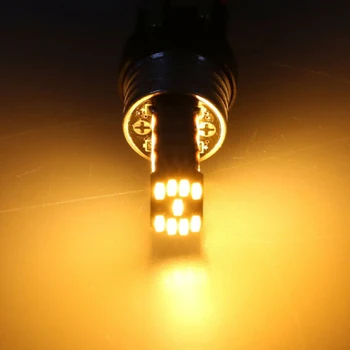 

Lamp LED Lights Bulbs Parts Accessories Car Auto 2Pcs Amber Turn signals