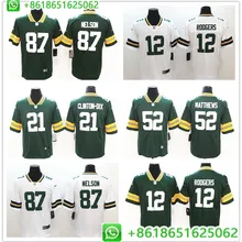 Мужская футболка Green Bay Aaron Rodgers Ha Clinton-Dix Clay Matthews Vapor Untouchable Limited