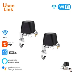 Uselink – vanne de contrôle pour eau/gaz, WiFi Tuya, pour maison intelligente, application Life, fonctionne avec Alexa Google Home Assistant, 2 paquets 