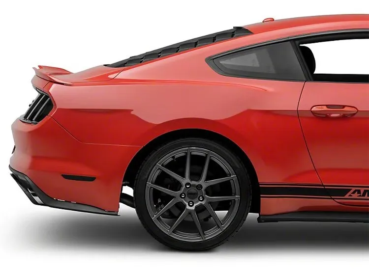 2 шт. ABS Материал заднего лобового стекла жалюзи Рамка литья Накладка для Fit Ford Mustang