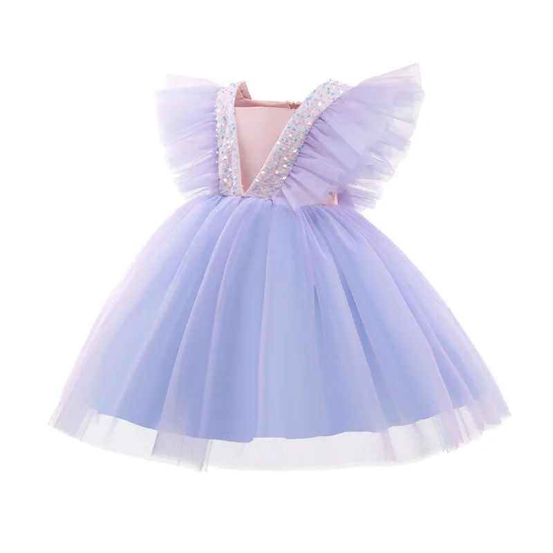 stitch Birthday Dresses For Girls 1-8 Years Elegant Party Disney stich  Christening Gown Kids Children Formal Pageant Clothes - AliExpress