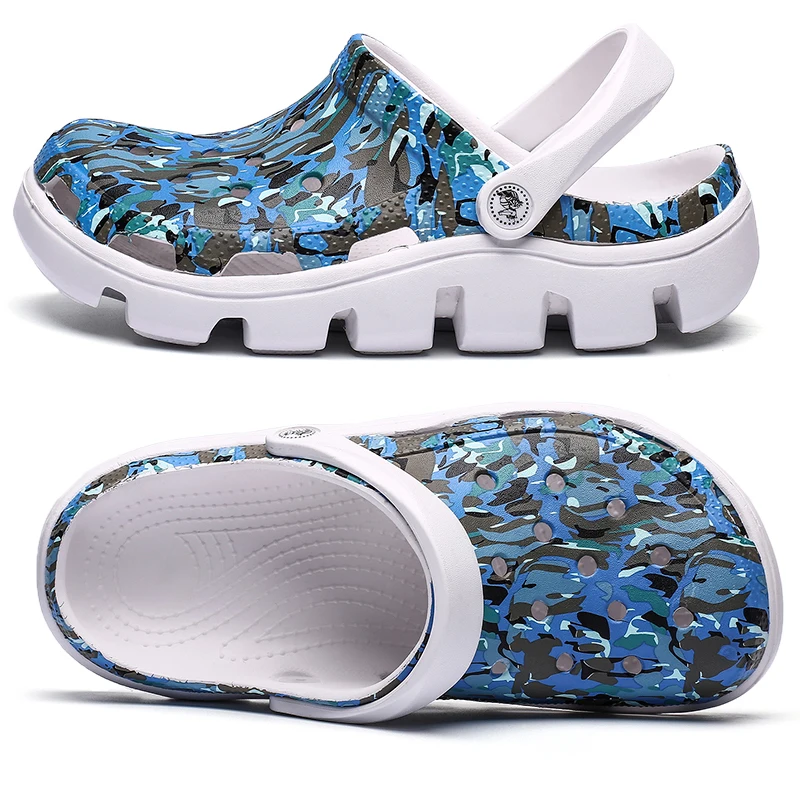 Summer Comfortable Mens Garden Clogs Camouflage Breathable EVA Injection Shoes Casual Sandal Woman Beach Slippers Water Shoes Summer Comfortable Mens Garden Clogs Camouflage Breathable EVA Injection Shoes Casual Sandal Woman Beach Slippers Water Shoes
