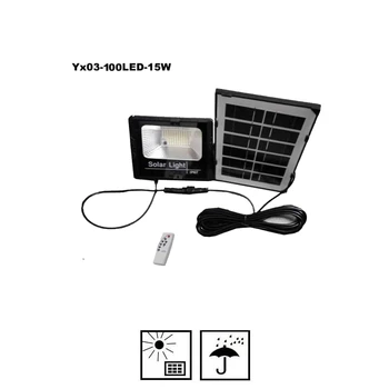 

100/75 Led solar light lamp floodlight LED Outdoor Powered LED Garden Waterproof Emergency Wall With Cable indoor remote timer s