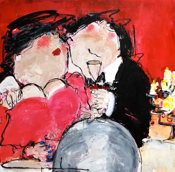 

100% Handmade Impressional New Design Oil Painting Pop Art Canvas Wall Art for Home Living Room Wall Decoration