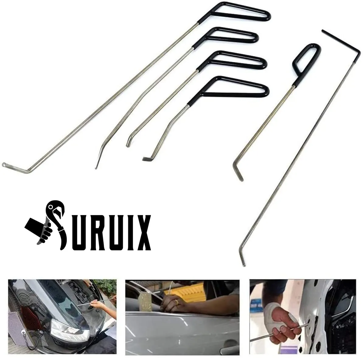 Paintless Dent Repair Kit Professional Auto Repair Tools Rods Auto Body Dent Repair Hail Damage Removal Tools