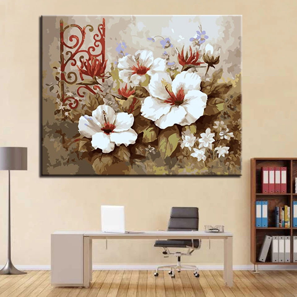 

ice and as pure as jade DIY Painting By Numbers Calligraphy Painting Acrylic Paint By Numbers Wall Art Picture For Home Decors