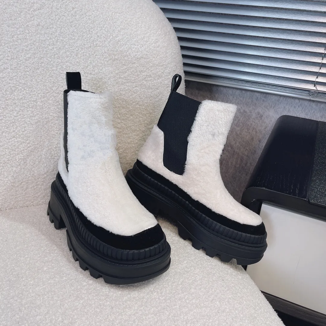 Offprice 女性のための短い革のブーツ 靴ひもなしの女性のブーツ スニーカー スタイリッシュ 秋冬シーズン 21 通販カタログ掲載 Women S Shoes Www Celpan Com Br