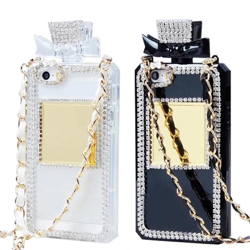  Losin Perfume Case Compatible with Galaxy S10 Plus Case Luxury  Bling Diamond Rhinestone Bow Perfume Bottle Furry Plush Ball Bling Glitter  Gemstone TPU Case with Lanyard : Cell Phones & Accessories